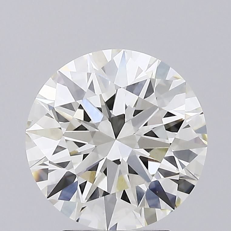 3.08ct I VVS2 Rare Carat Ideal Cut Round Lab Grown Diamond