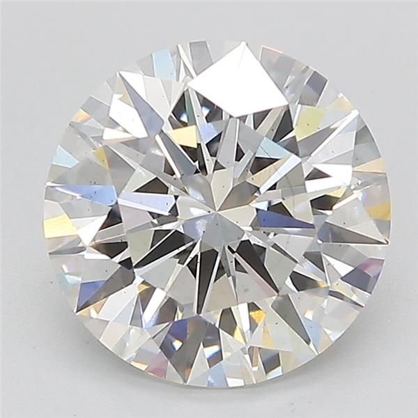 3.01ct F SI1 Rare Carat Ideal Cut Round Lab Grown Diamond