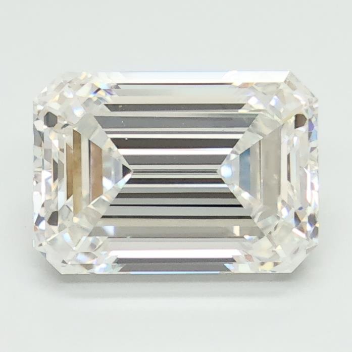 2.59ct F VVS2 Rare Carat Ideal Cut Emerald Lab Grown Diamond