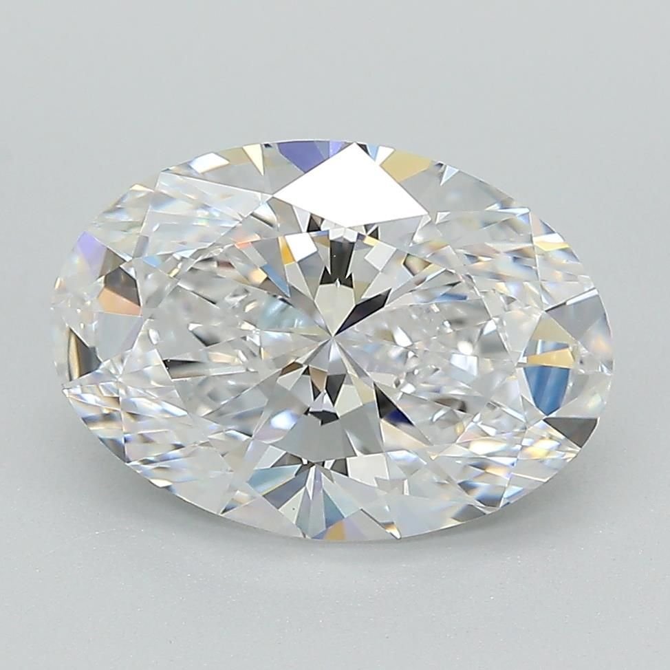 3.04ct E VS1 Rare Carat Ideal Cut Oval Lab Grown Diamond