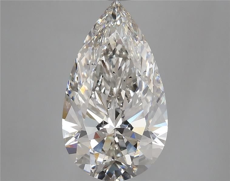 5.05ct H VS2 Rare Carat Ideal Cut Pear Lab Grown Diamond