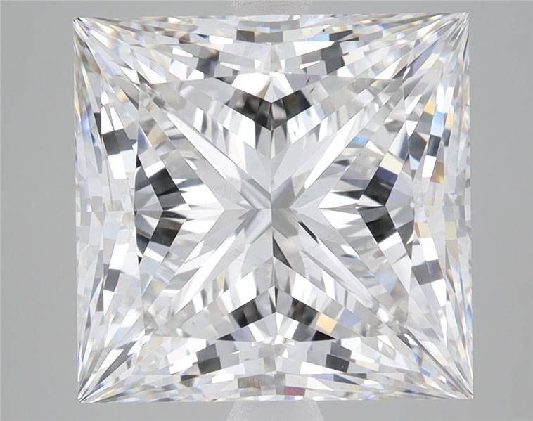 7.59ct F VS2 Rare Carat Ideal Cut Princess Lab Grown Diamond