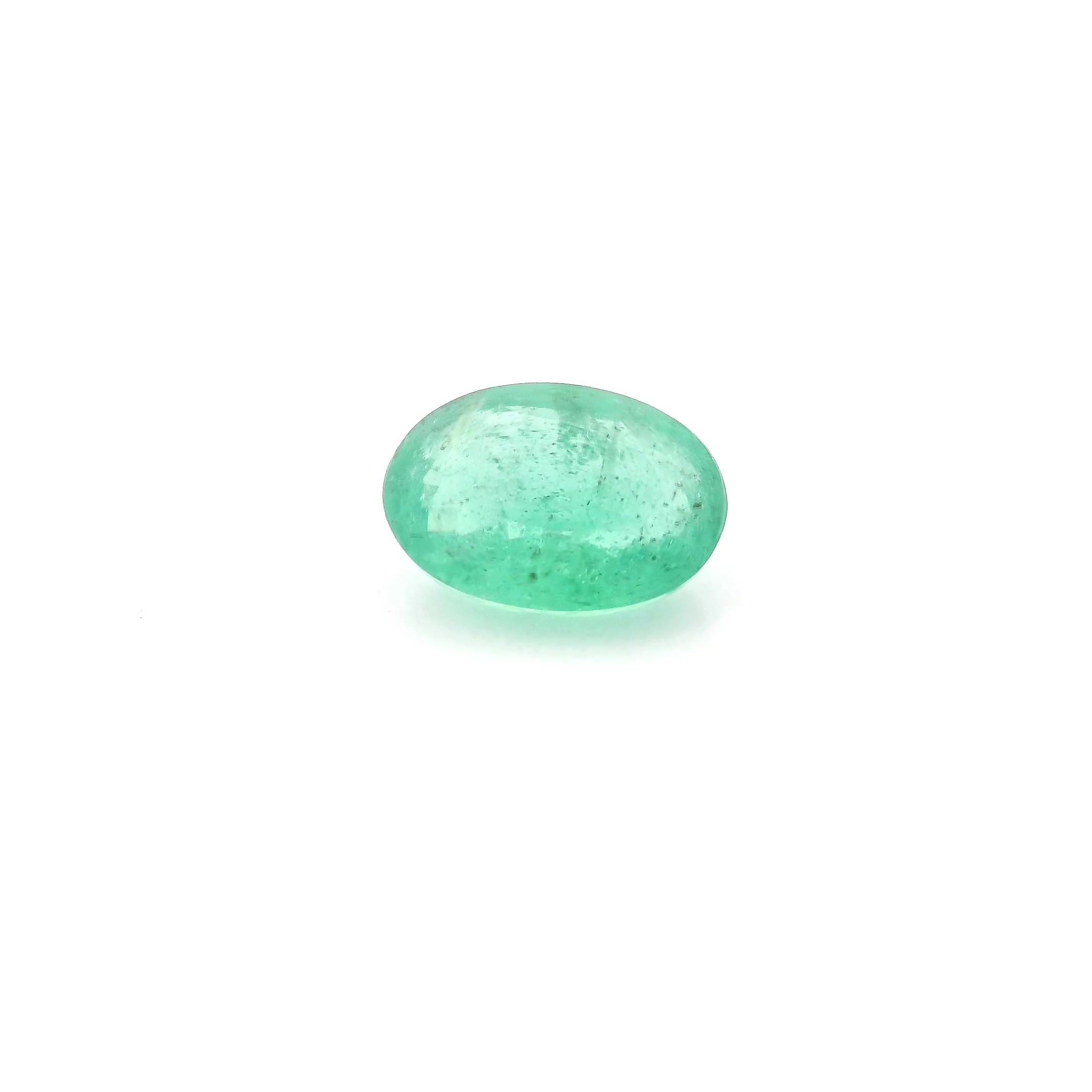 1.02 Carat Green Oval Emerald