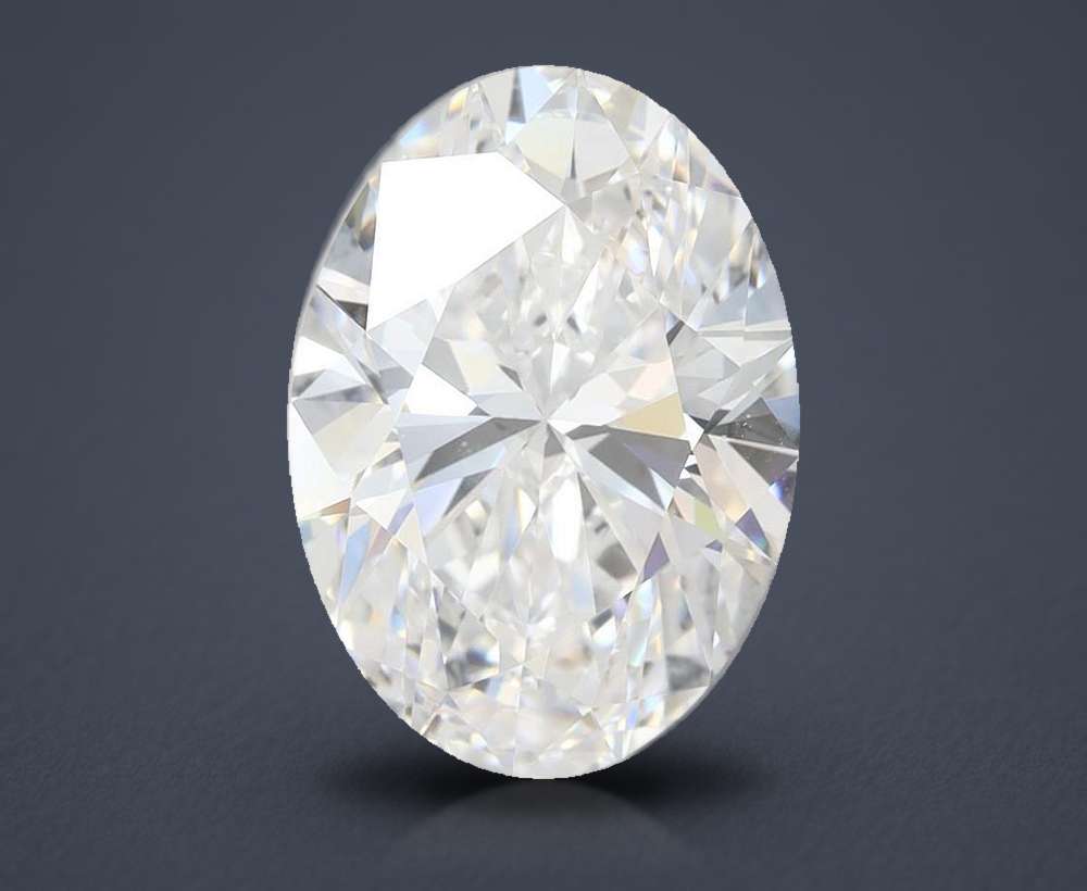 3.76 Carat Oval Lab Diamond