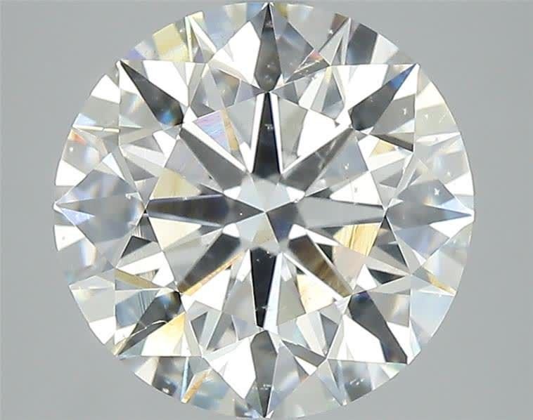 3.52ct H SI2 Rare Carat Ideal Cut Round Diamond