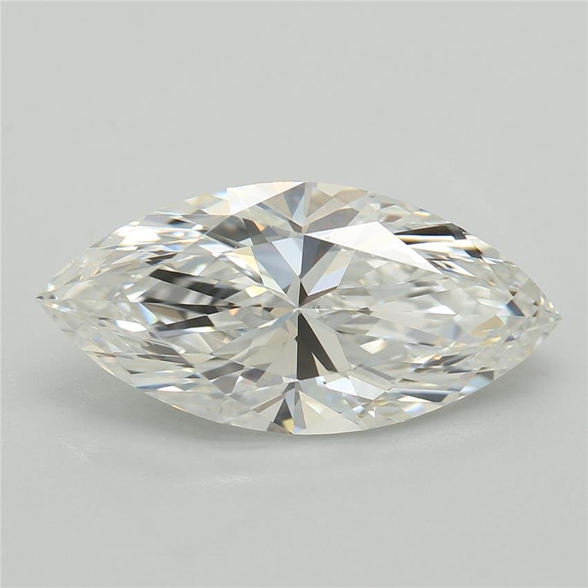 2.71ct F VS1 Excellent Cut Marquise Lab Grown Diamond