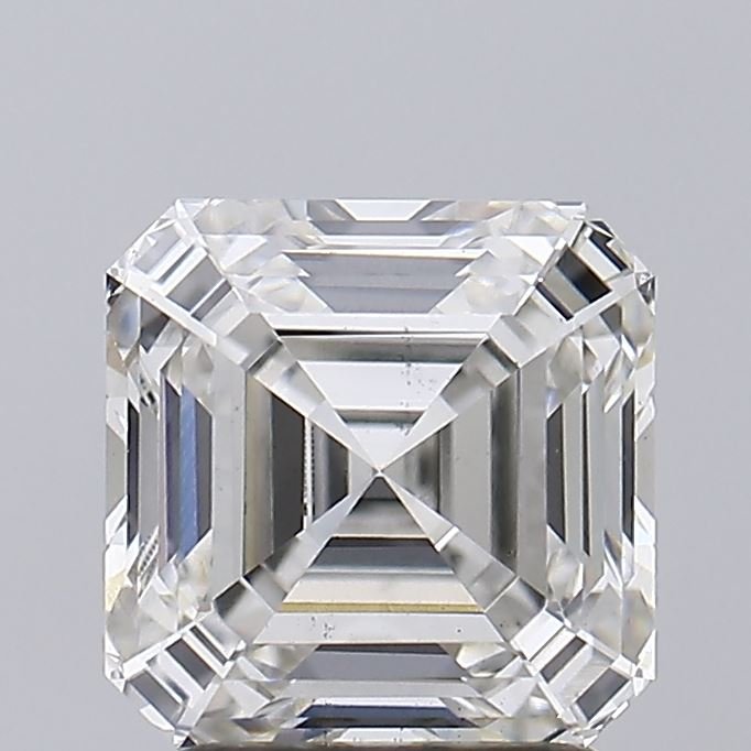 2.61ct H VS2 Rare Carat Ideal Cut Asscher Lab Grown Diamond