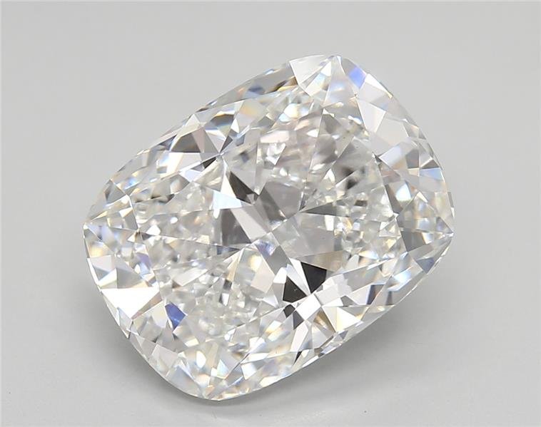 6.06ct F VVS2 Rare Carat Ideal Cut Cushion Lab Grown Diamond