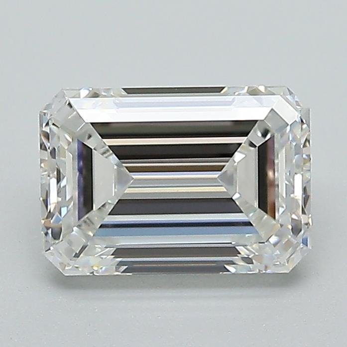 1.50ct F VVS2 Very Good Cut Emerald Lab Grown Diamond