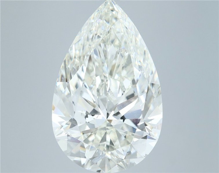 8.12ct J SI2 Rare Carat Ideal Cut Pear Diamond