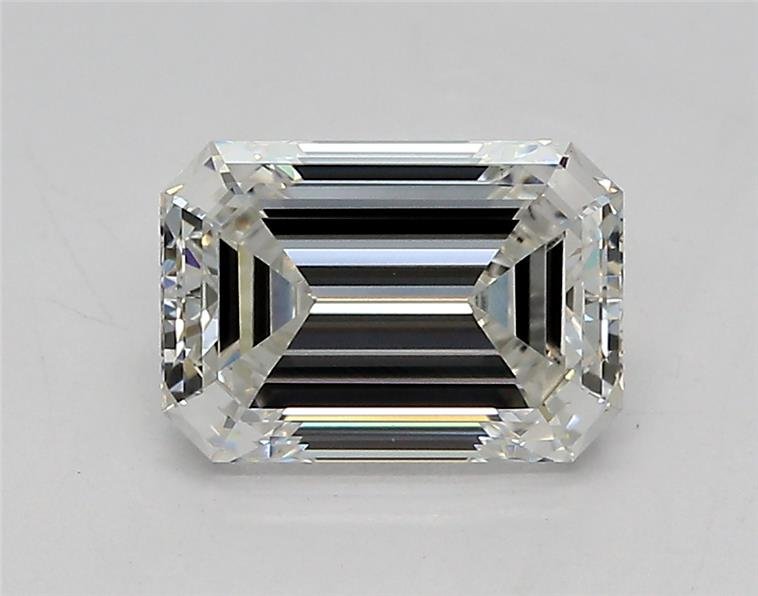 1.52ct F VVS2 Rare Carat Ideal Cut Emerald Lab Grown Diamond