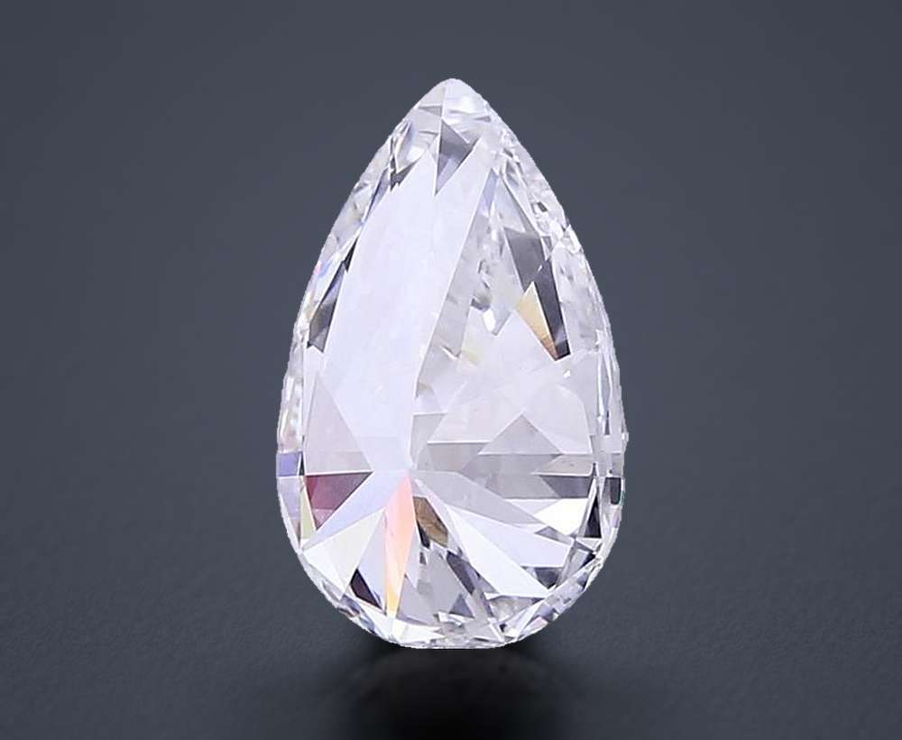 5.00 Carat Pear Lab Diamond