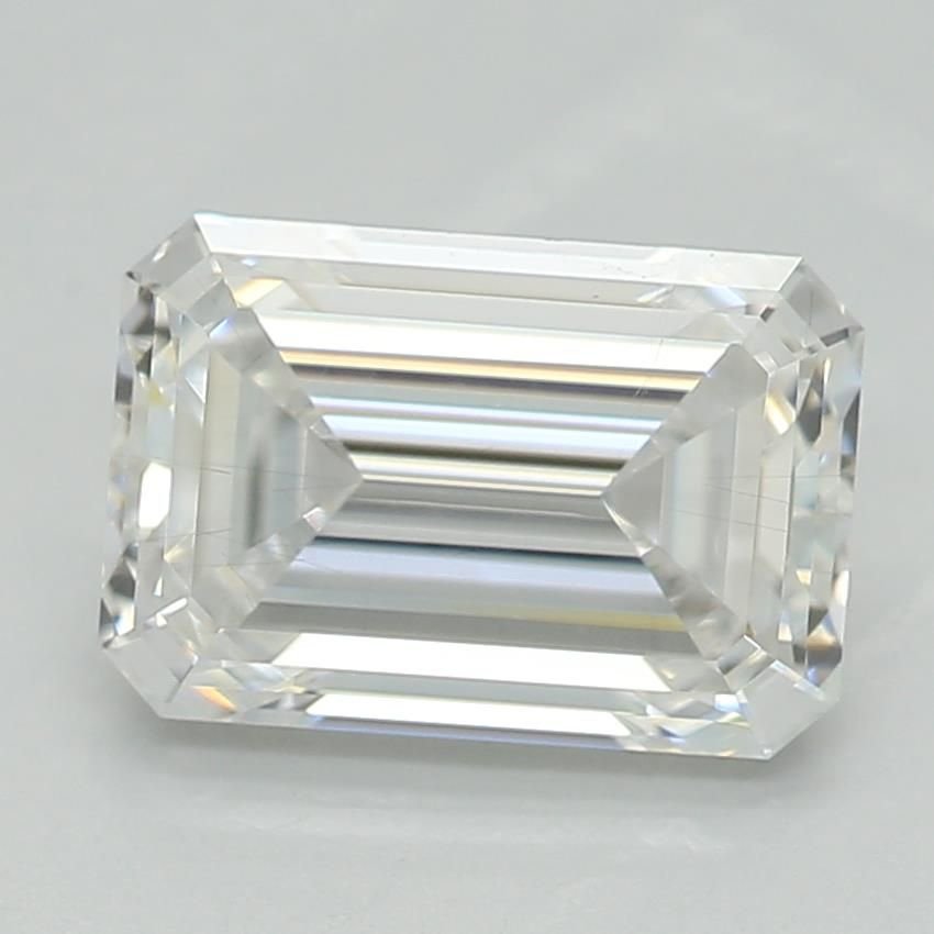 1.23ct D SI2 Excellent Cut Emerald Lab Grown Diamond