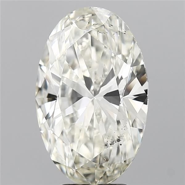 5.01ct J SI1 Rare Carat Ideal Cut Oval Diamond