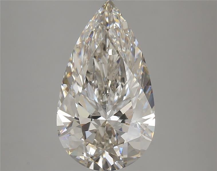 4.06ct H VS2 Rare Carat Ideal Cut Pear Lab Grown Diamond