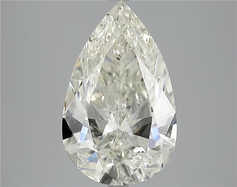 5.01ct K SI2 Rare Carat Ideal Cut Pear Diamond