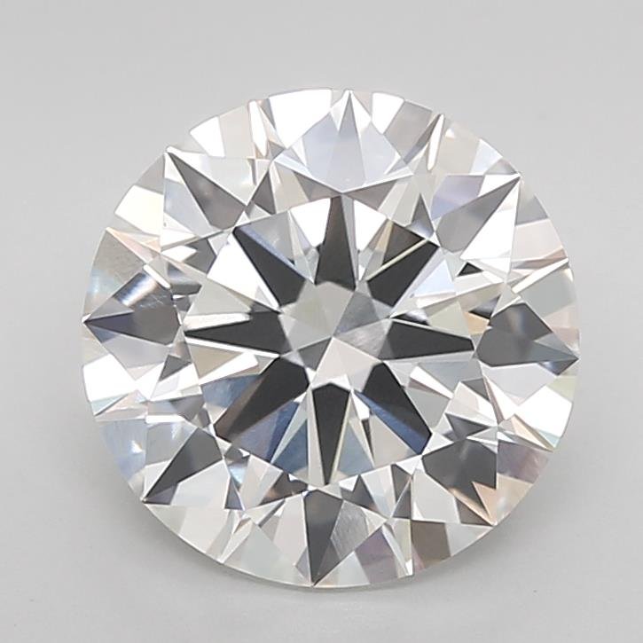 3.09ct F VVS2 Rare Carat Ideal Cut Round Lab Grown Diamond