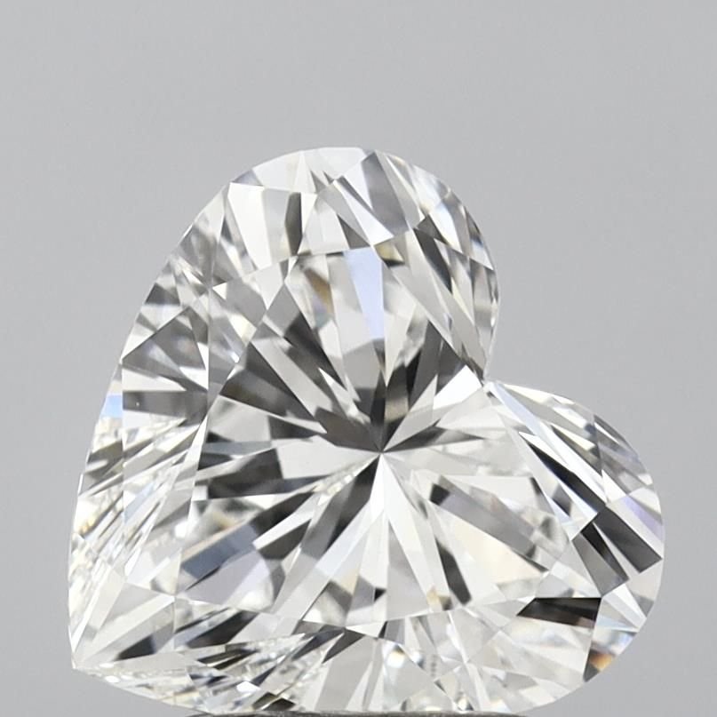 2.15ct F VVS2 Good Cut Heart Lab Grown Diamond