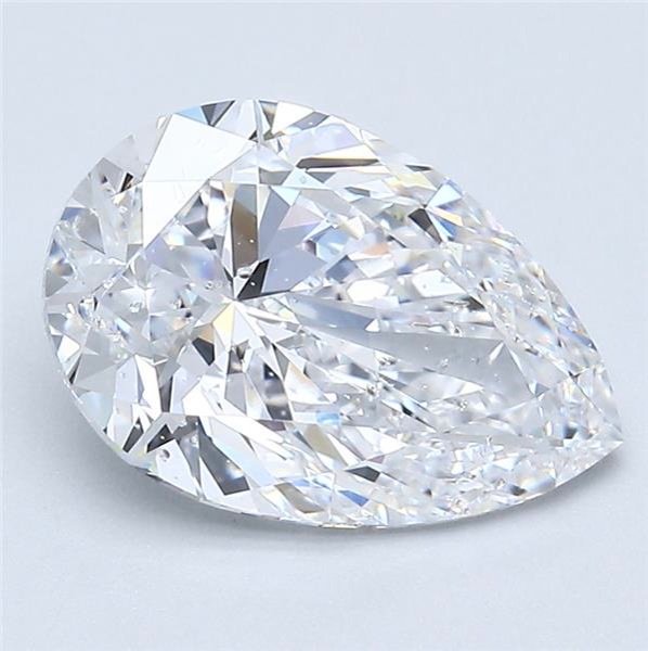 2.50ct D SI2 Rare Carat Ideal Cut Pear Diamond