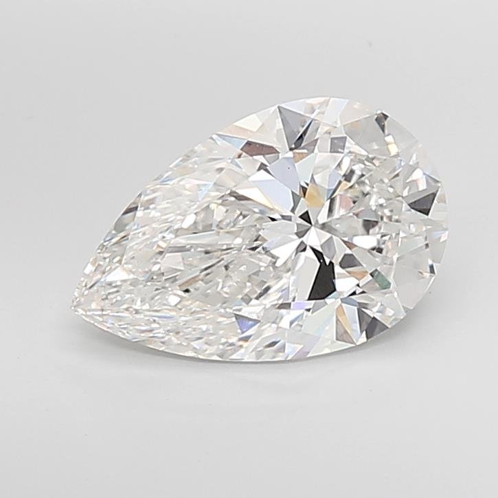 6.04ct F VS1 Rare Carat Ideal Cut Pear Lab Grown Diamond