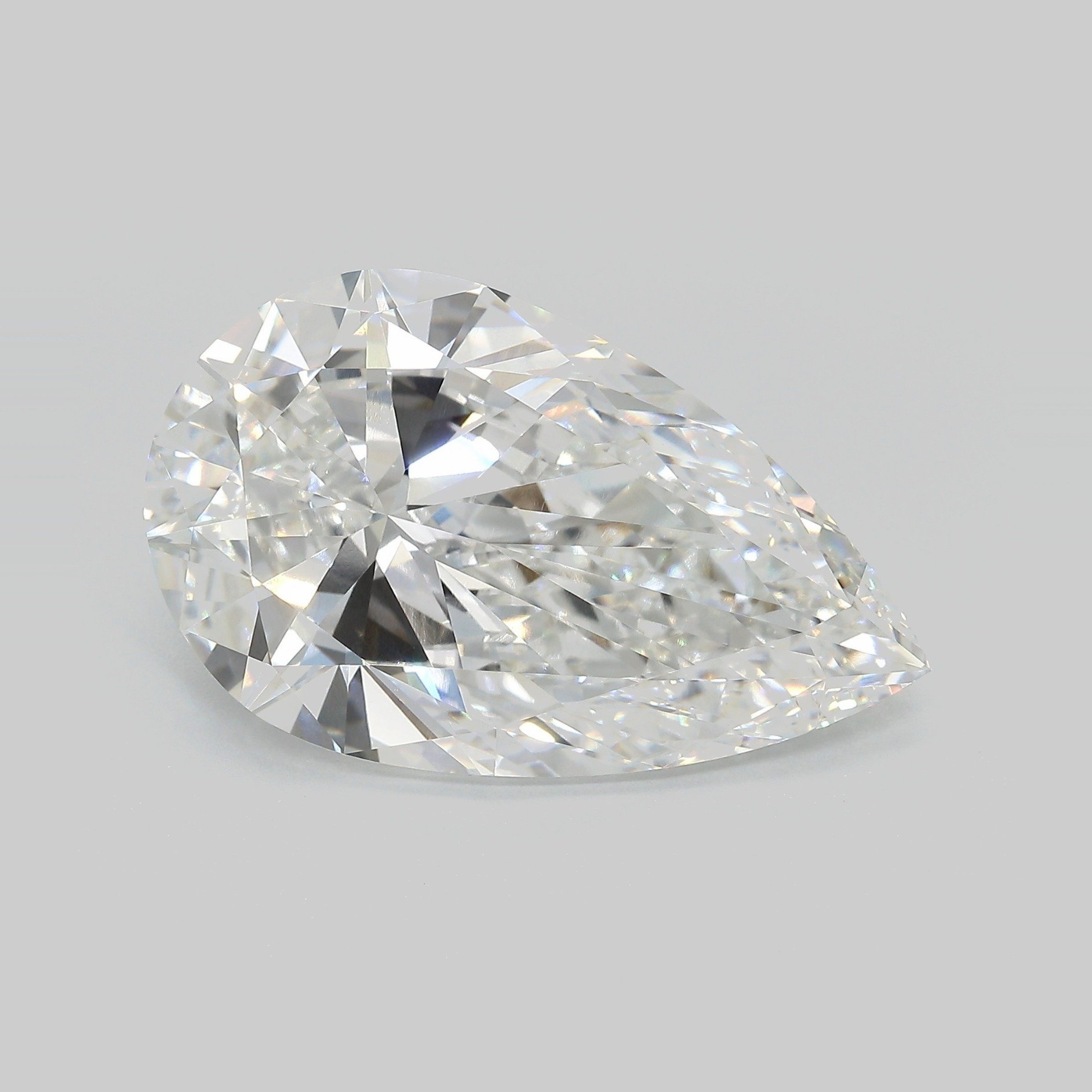 14.76ct F VVS2 Very Good Cut Pear Lab Grown Diamond