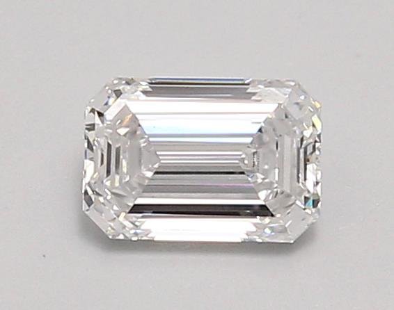 0.88ct D VVS2 Excellent Cut Emerald Lab Grown Diamond