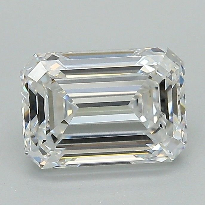 1.58ct D VVS2 Rare Carat Ideal Cut Emerald Lab Grown Diamond