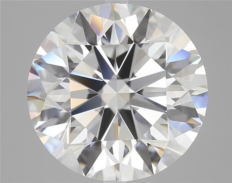 5.02ct F VS2 Rare Carat Ideal Cut Round Diamond