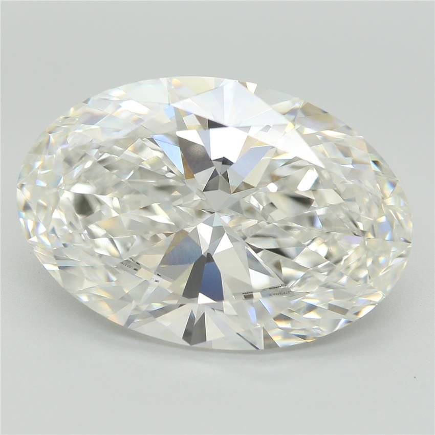 9.78ct F VVS2 Very Good Cut Oval Lab Grown Diamond