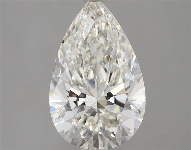 3.10ct H VS1 Rare Carat Ideal Cut Pear Lab Grown Diamond