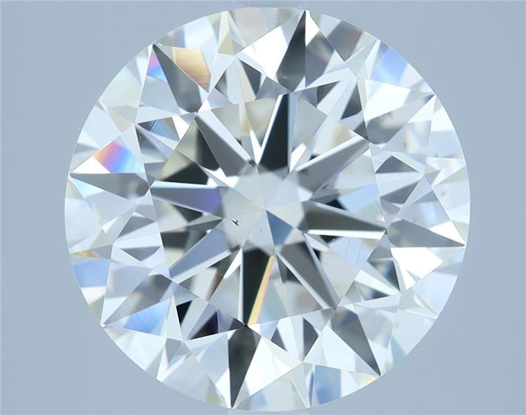 3.76ct K VS2 Rare Carat Ideal Cut Round Diamond