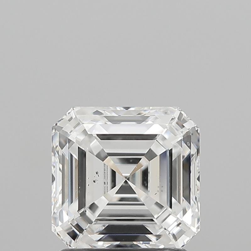 1.55ct D SI1 Rare Carat Ideal Cut Asscher Lab Grown Diamond