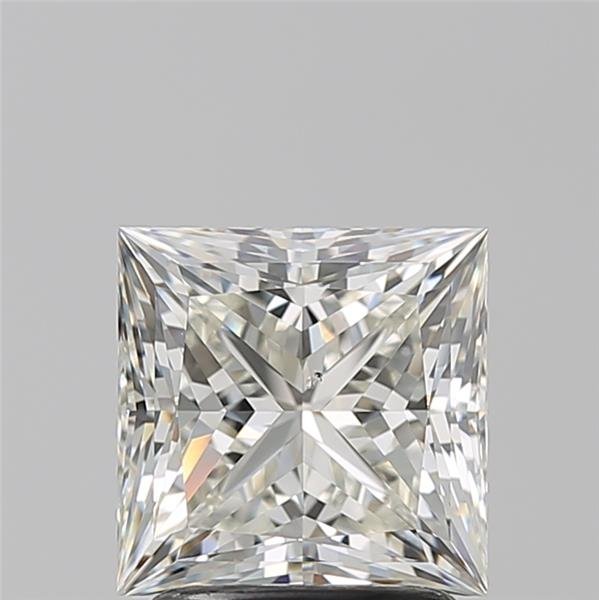 2.02ct K SI1 Rare Carat Ideal Cut Princess Diamond