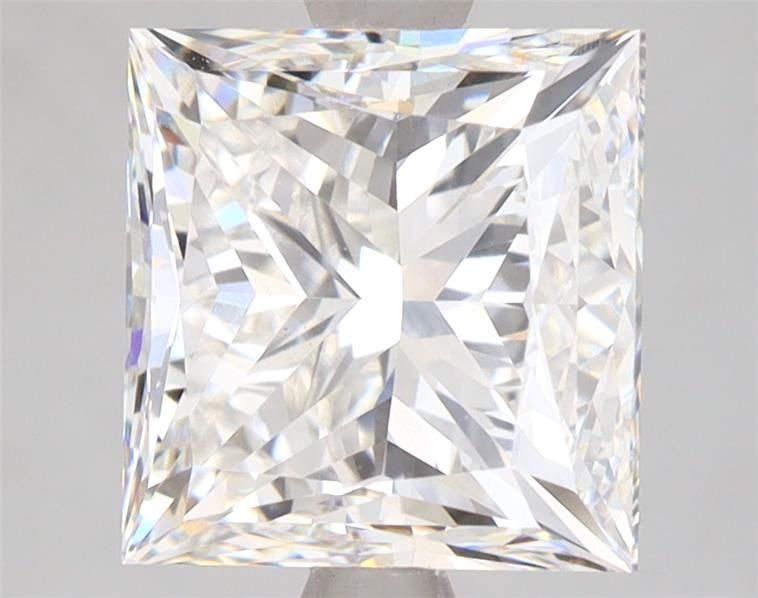 4.12ct F VS1 Good Cut Princess Lab Grown Diamond