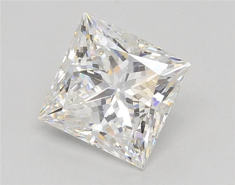 4.02ct F VS1 Rare Carat Ideal Cut Princess Lab Grown Diamond