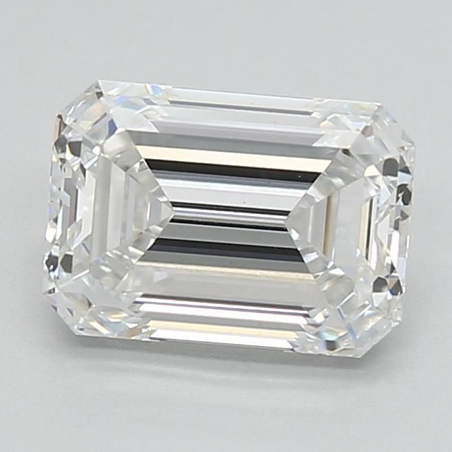 1.71ct E VS1 Rare Carat Ideal Cut Emerald Lab Grown Diamond
