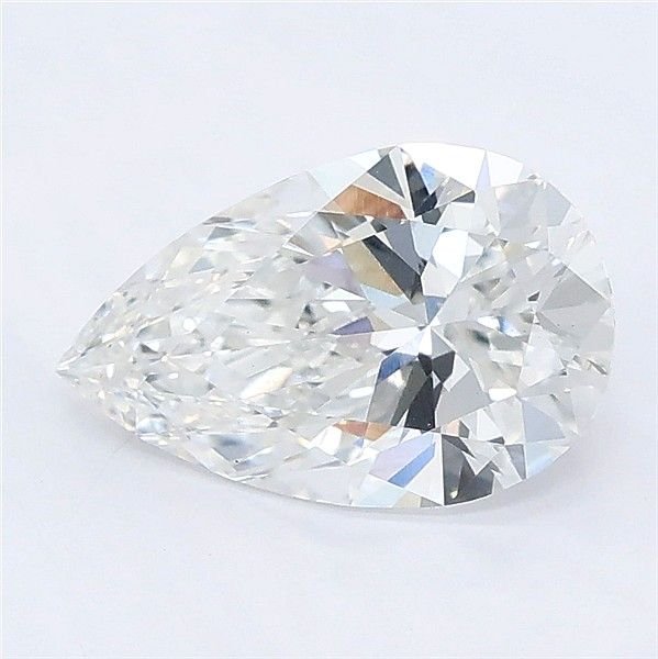 1.57ct F VS1 Rare Carat Ideal Cut Pear Lab Grown Diamond