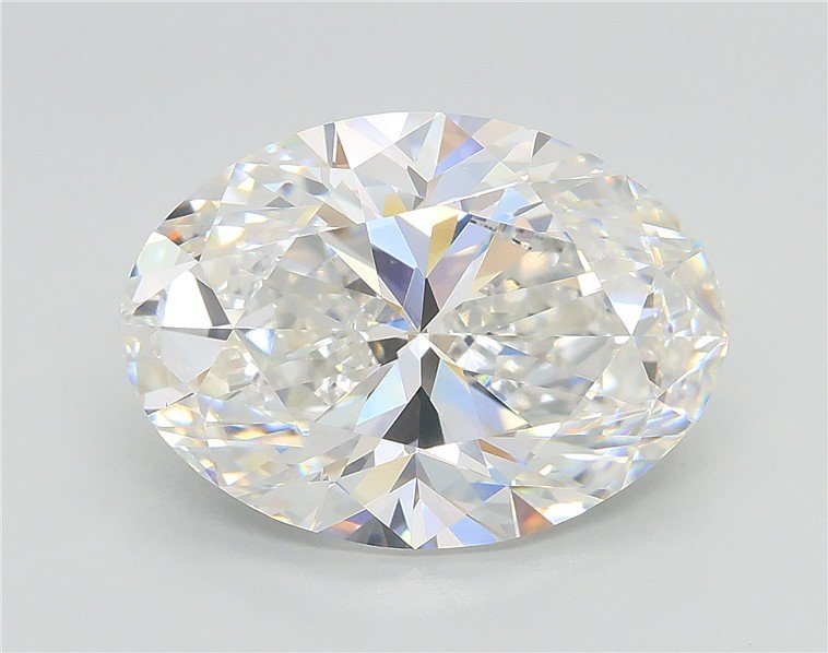 5.52ct F VS1 Rare Carat Ideal Cut Oval Lab Grown Diamond
