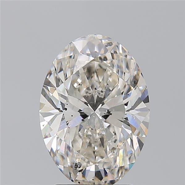 3.27ct I SI2 Rare Carat Ideal Cut Oval Diamond