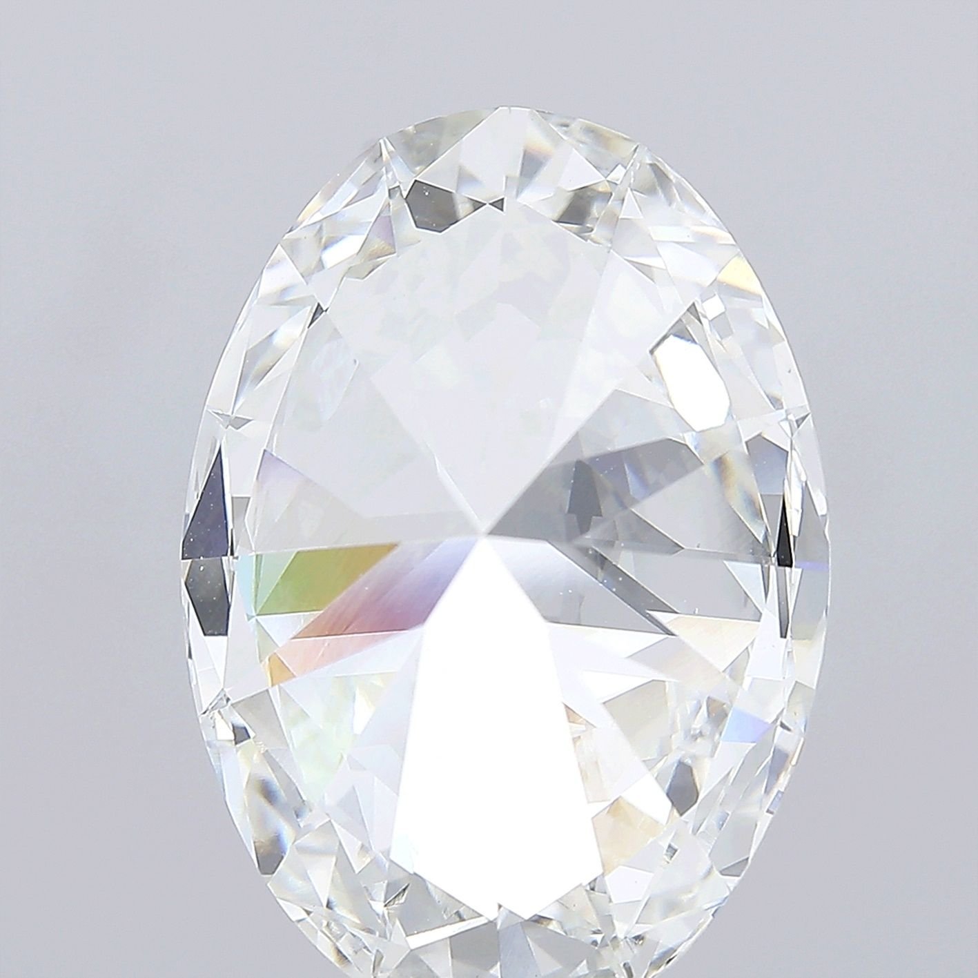 25.82ct F VVS2 Rare Carat Ideal Cut Oval Lab Grown Diamond