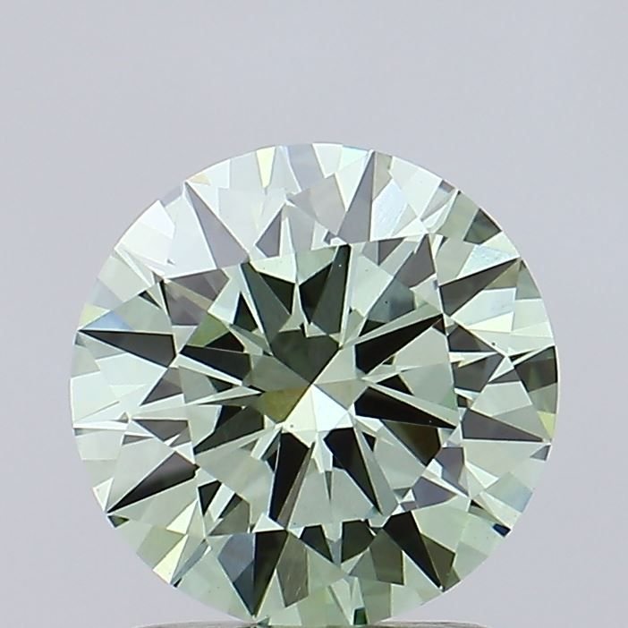 1.66 Ct. Fancy Intense Green Round Lab Diamond