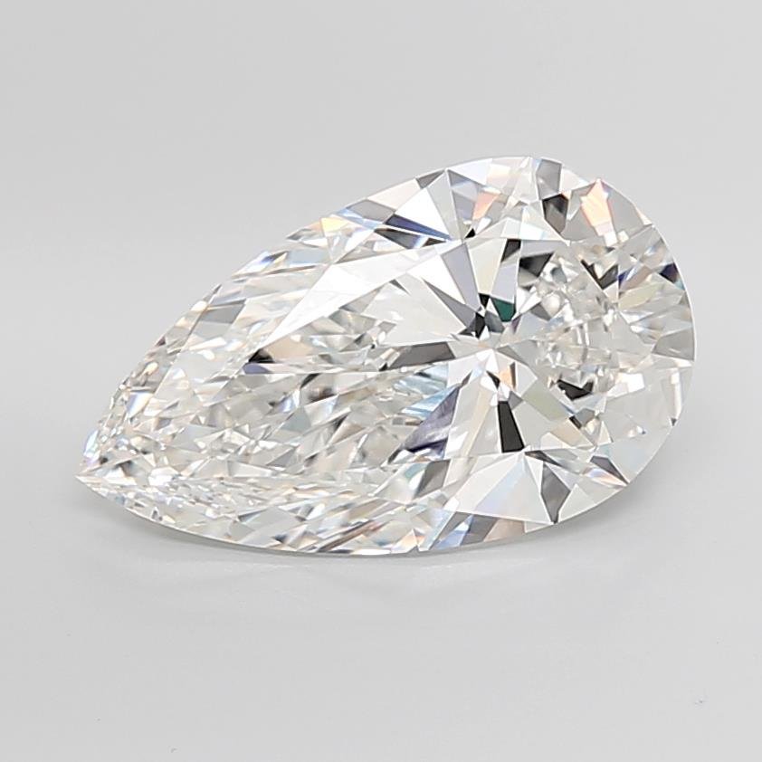 10.05ct F VVS2 Rare Carat Ideal Cut Pear Lab Grown Diamond