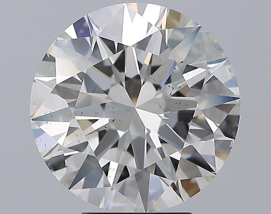 5.01ct G SI2 Rare Carat Ideal Cut Round Diamond