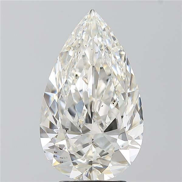 4.01ct I SI2 Rare Carat Ideal Cut Pear Diamond