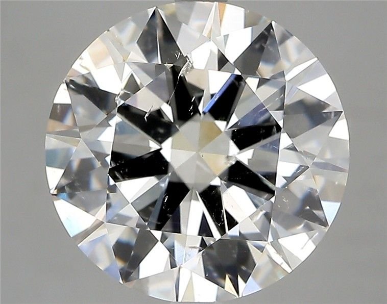 5.50ct J SI2 Rare Carat Ideal Cut Round Diamond