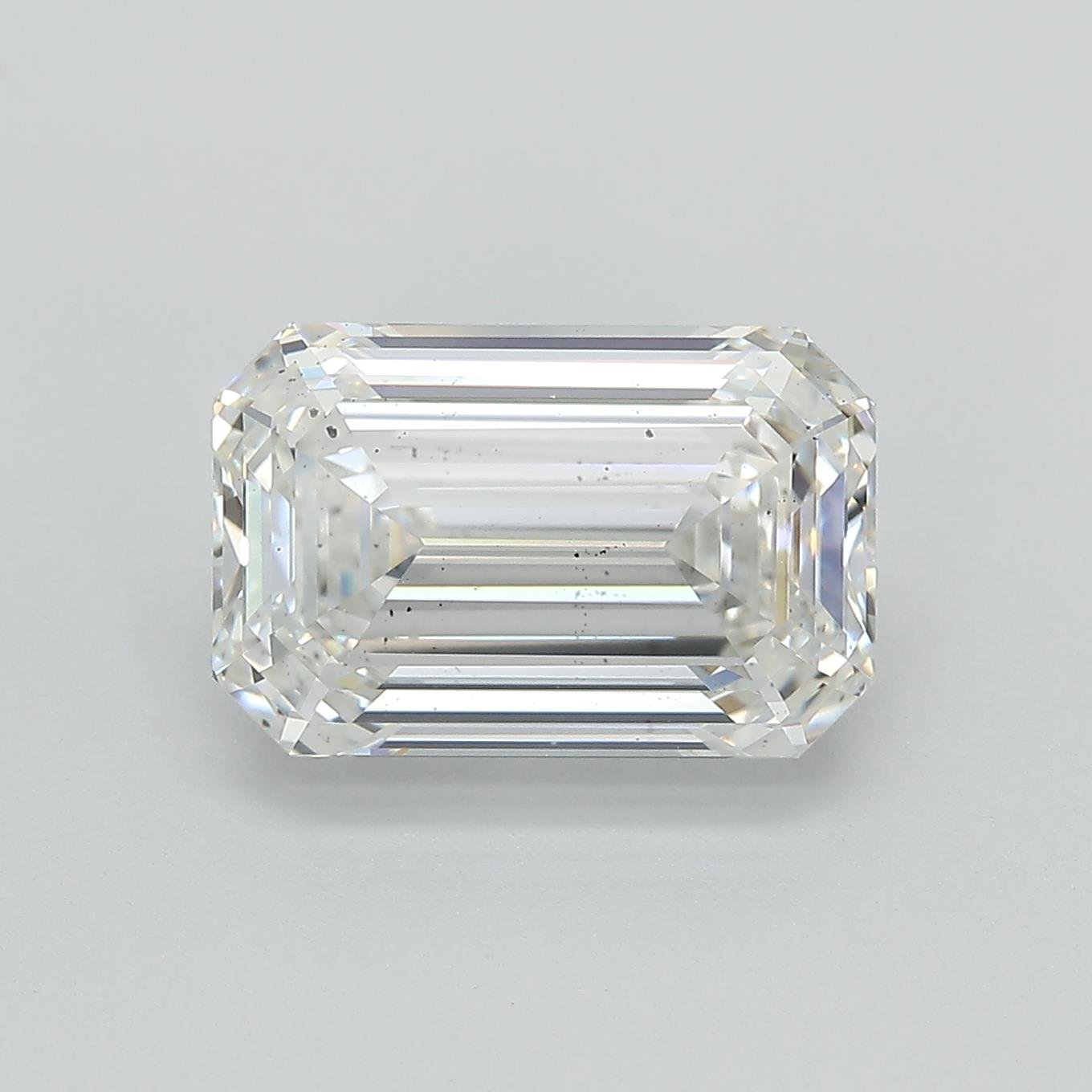 4.58ct G SI1 Rare Carat Ideal Cut Emerald Lab Grown Diamond