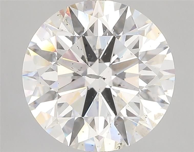 4.56ct F SI2 Rare Carat Ideal Cut Round Diamond