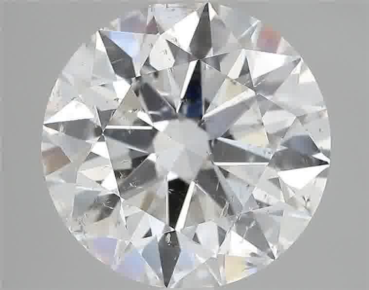 4.05ct F SI2 Rare Carat Ideal Cut Round Diamond