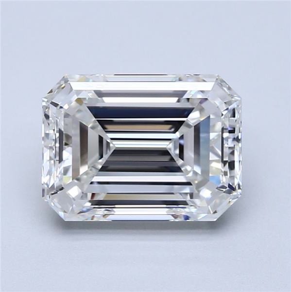 3.03ct G VVS1 Rare Carat Ideal Cut Emerald Diamond
