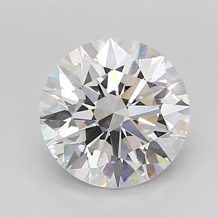 3.16ct E VVS2 Rare Carat Ideal Cut Round Lab Grown Diamond